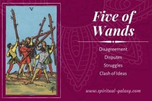 Five of Wands Tarot Card Meaning (Upright & Reversed)