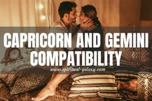 Capricorn and Gemini Compatibility: Harmony In The Clashing Signs
