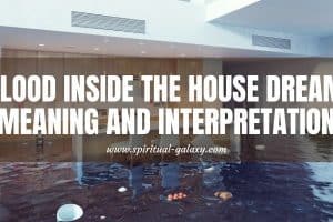 Dream of Flood Inside the House: What An Interesting Dream!