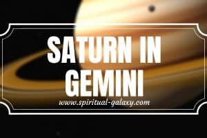 ­­­­­­Saturn In Gemini: Knowledge and Eloquence