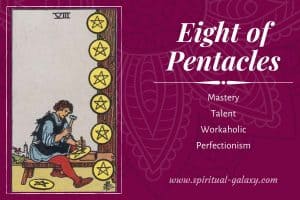 Eight of Pentacles Tarot Card Meaning (Upright & Reversed)