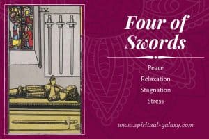 Four of Swords Tarot Card Meaning (Upright & Reversed)