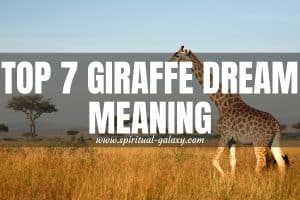 Top 7 Giraffe Dream Meaning: Focus Ahead In Life