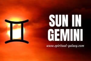 Sun In Gemini: Getting Yourself Back On Track