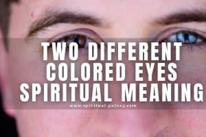 Two different colored eyes spiritual meaning: Eyes no match