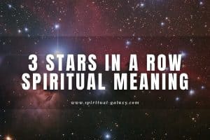 3 stars in a row spiritual meaning: The Orion's belt symbol