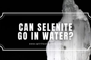 Can Selenite Go in Water?: It Can Disintegrate into Water