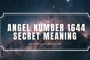 Angel Number 1644 Secret Meaning: Importance of Love