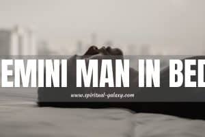 Gemini Man in Bed: Exploring His Forbidden Desires?