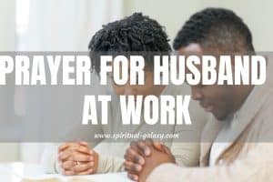 Prayer for Husband at Work: Pray for your Spouse!