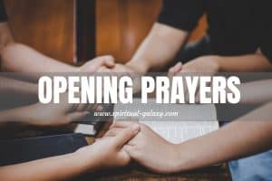 Opening Prayers: Start Everything with a Prayer